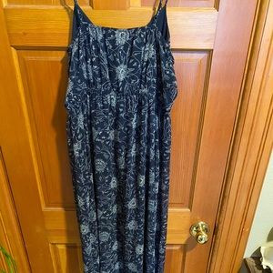 Express || Navy Blue Floral Dress